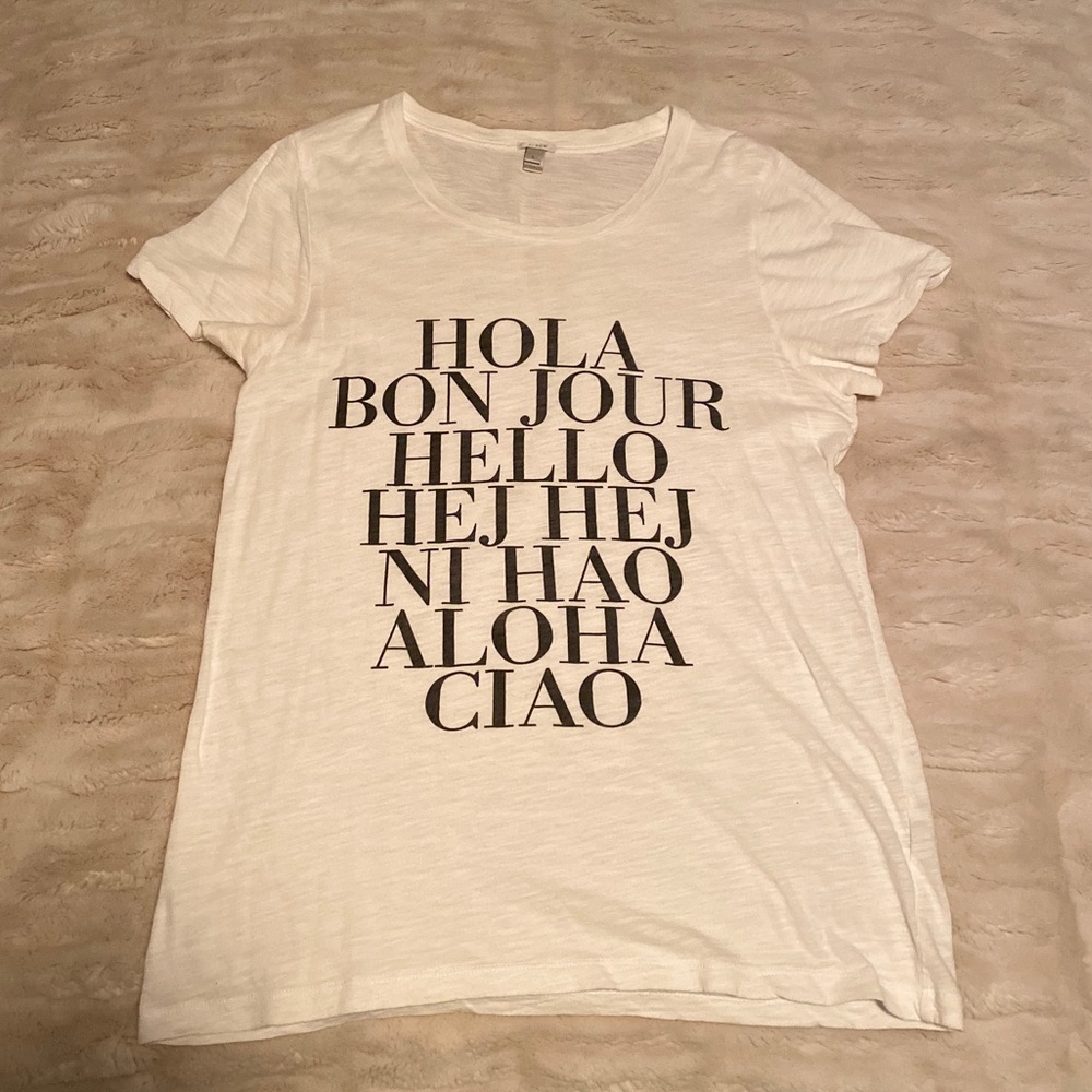 Jcrew Hello T-Shirt
